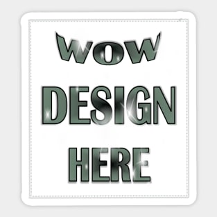 WOW Design Here Sticker